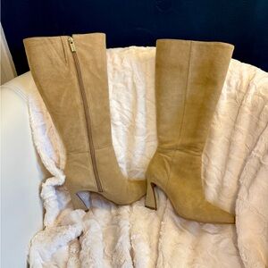 Vince Camino suede Tressara boots, size 6 Wide calf